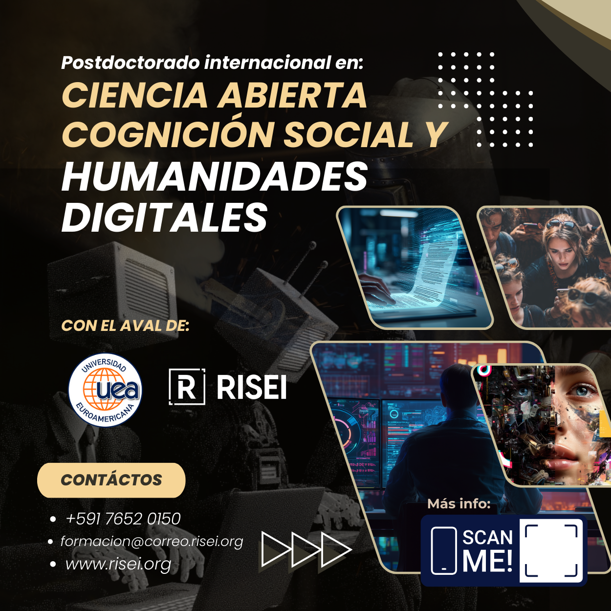 Postdoctorado en Ciencia abierta, cognición social y humanidades digitales